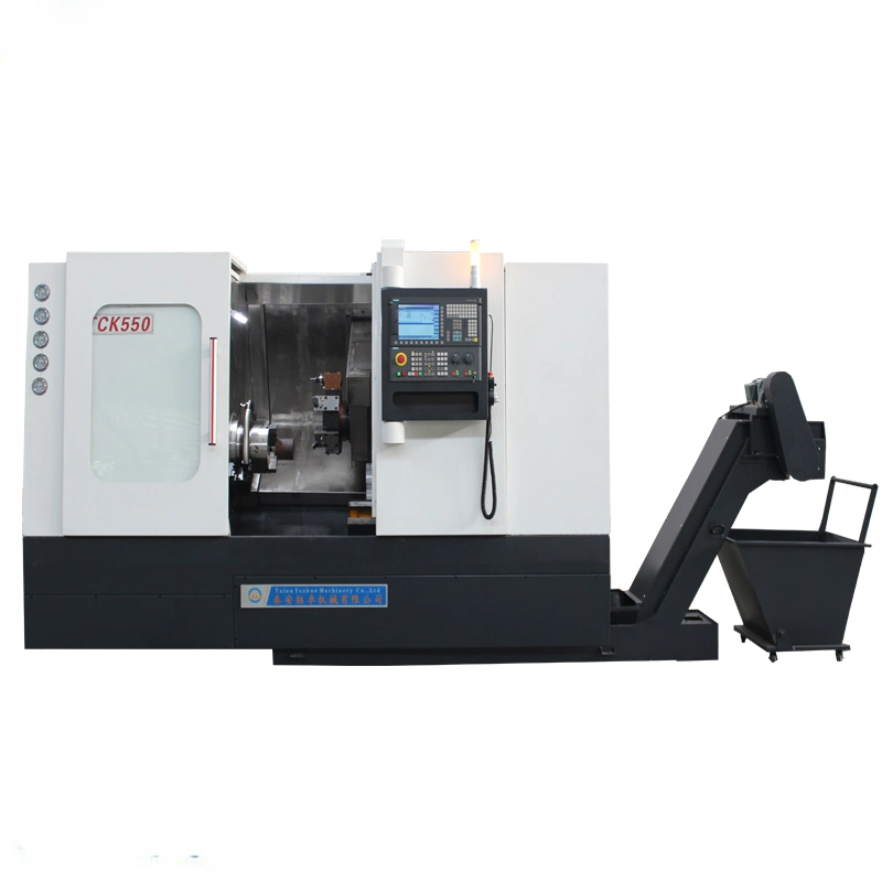 Tck50 Tck550 Ck50 Ck50L Small and Big Metal CNC Turning Center with Milling Automatic Slant Bed CNC Lathe with Power Tool Turret