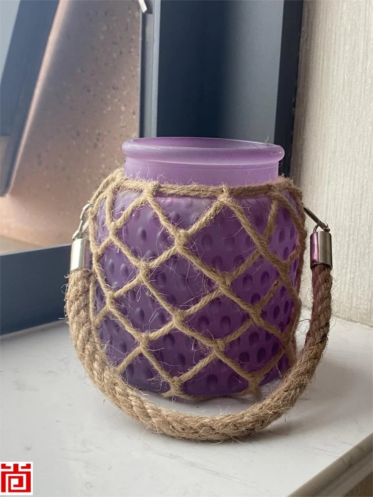 Corda de vaso de flores de vidro para pendurar Design decorativo em cores diferentes