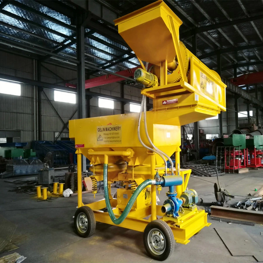 Máquina de recuperação de diamante aluvial de 10tph Mobile Diamond Wash Plant