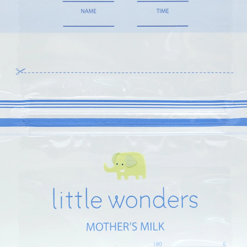 6oz 8oz Pre-Sterilizing Breastmilk Storage Bags with Your Brand OEM Supplier