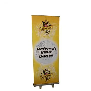 El equipo de la feria comercial de Banner Roll up display Stand