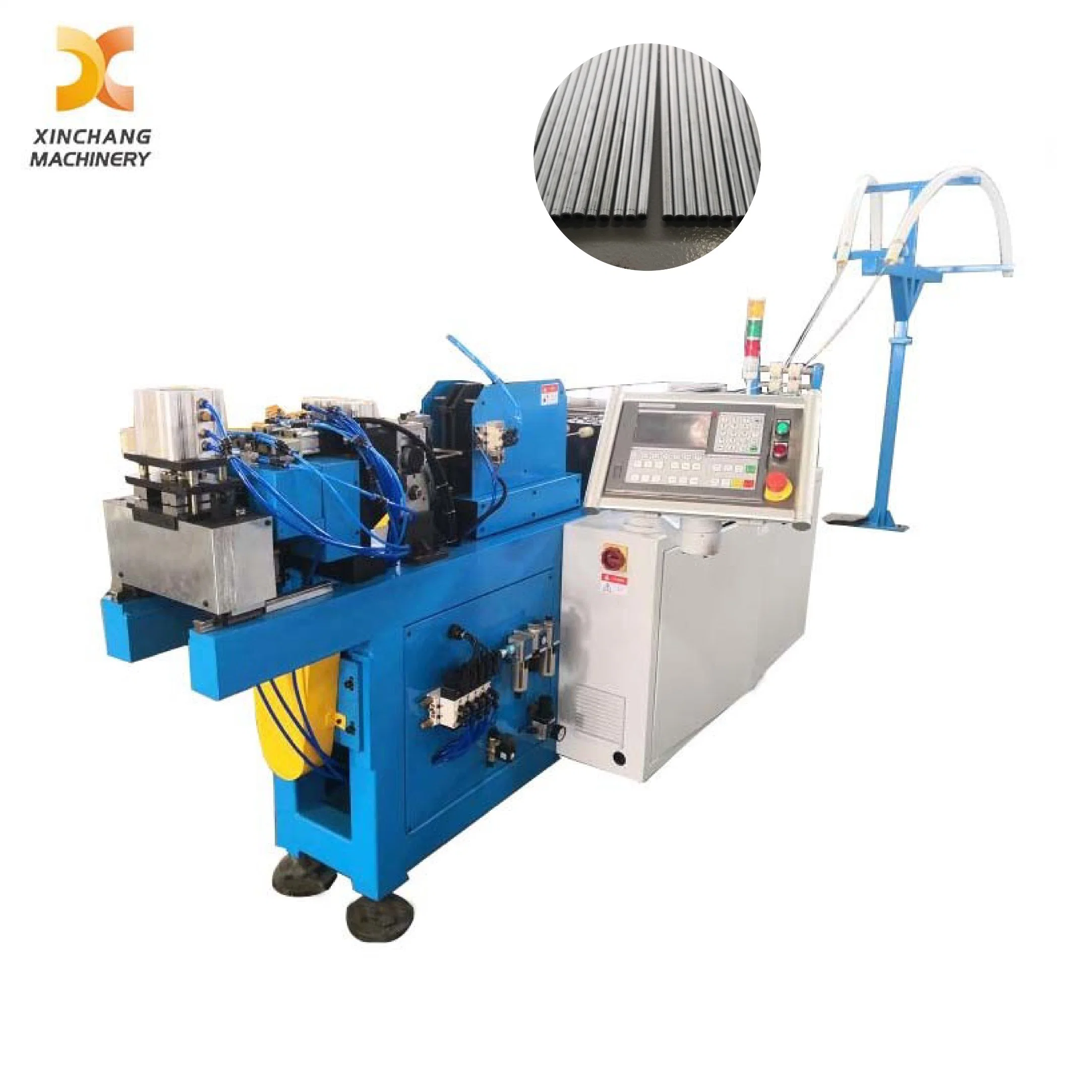 Customized 3 Phase 4 Wire Air Conditioning Pipe Tube Process Straightening and Cutting Equipment