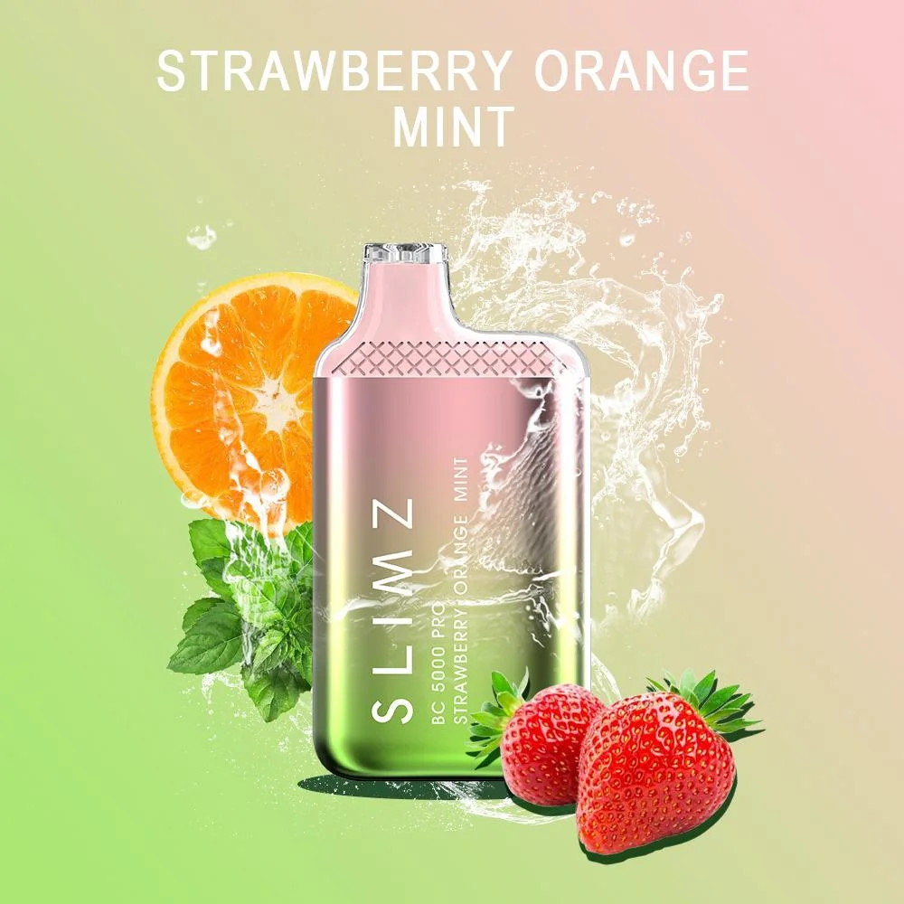 Nouveau design Bar Slimz e-cigarette 10 Jus de fruits de gros Vape jetables 11ml 5000bouffées d'E-liquide