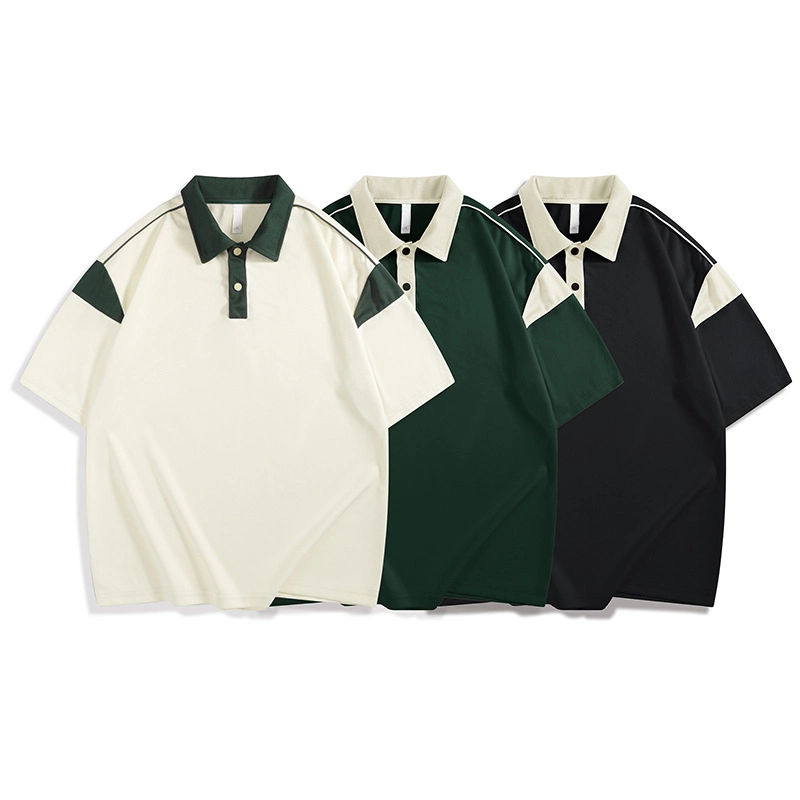 Polo verde sobredimensionados Personalizados Camisa polo Original De Haute Qualite Masculina