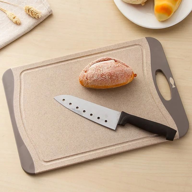 Wheat Straw Fiber Cutting Board Nonslip Kitchen Meat Chopping Board