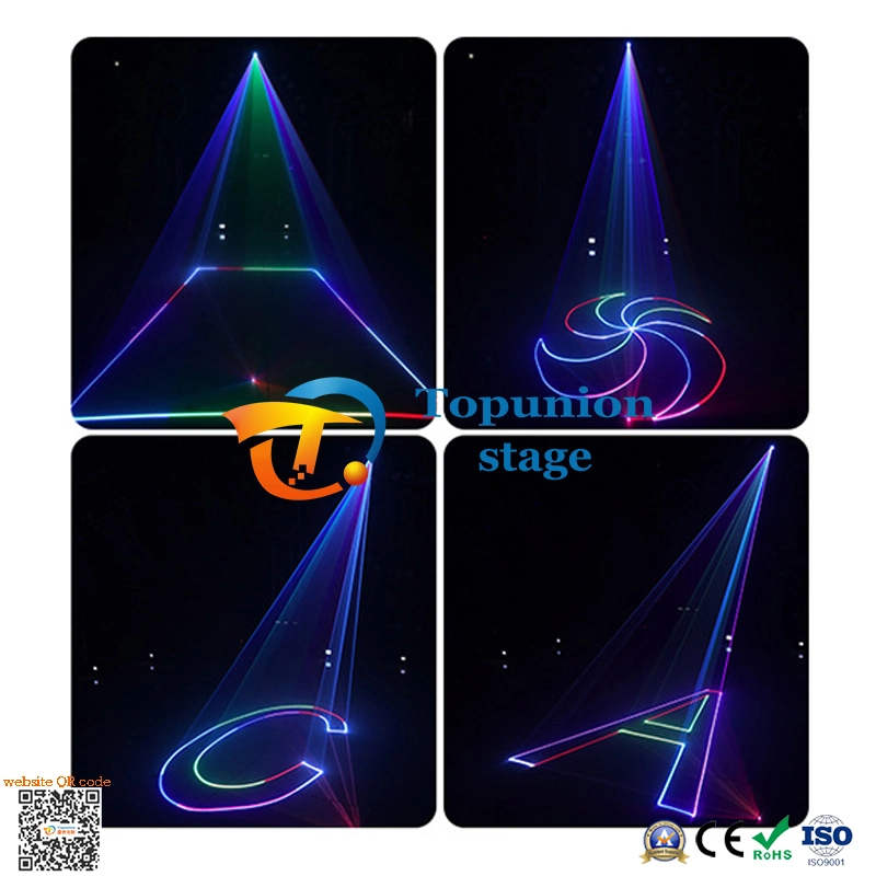 DMX Control 2W Ilda Light for Night Club Event Full Color Animation Laser Light