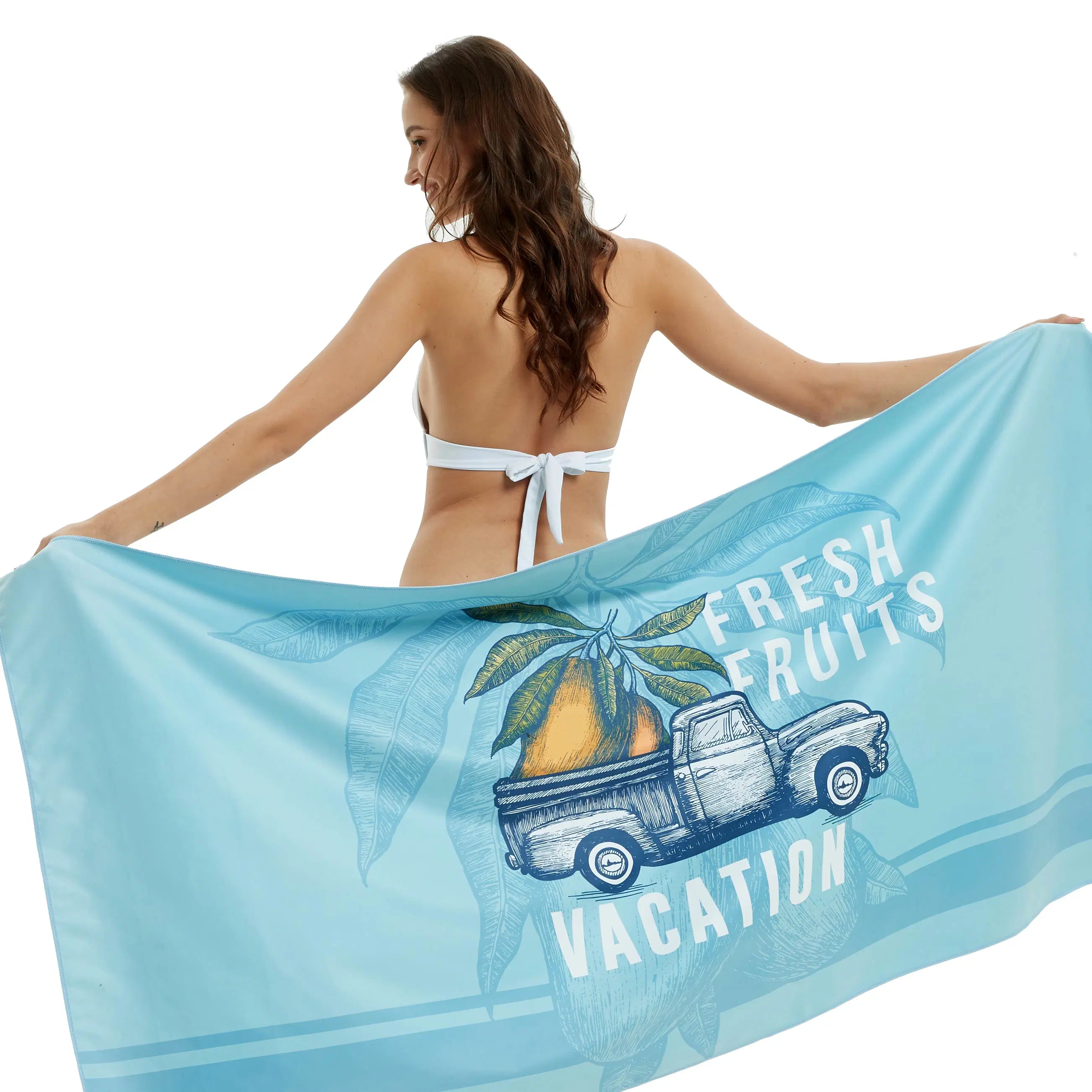 Comfortable Digital Print Microfiber Beach Towels