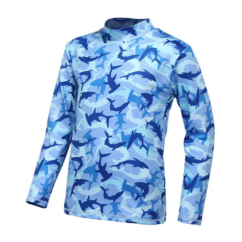 Long Sleeve Sun Protect Lightweight Outdoor Hiking Men T Shirts Custom Polyester Upf50 Fishing Wear