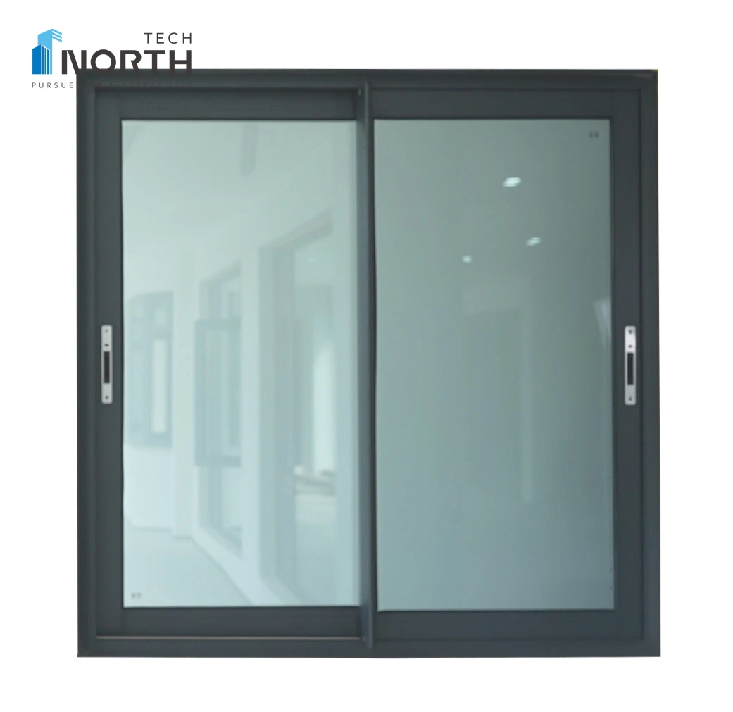 Double Tempered Glass Aluminium Alloy Sliding Window, House/Villa/Hotel Used Window