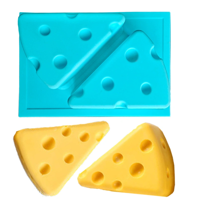 Customized 2-Cavity Large Cheese Silicone Cake Molds for Baking