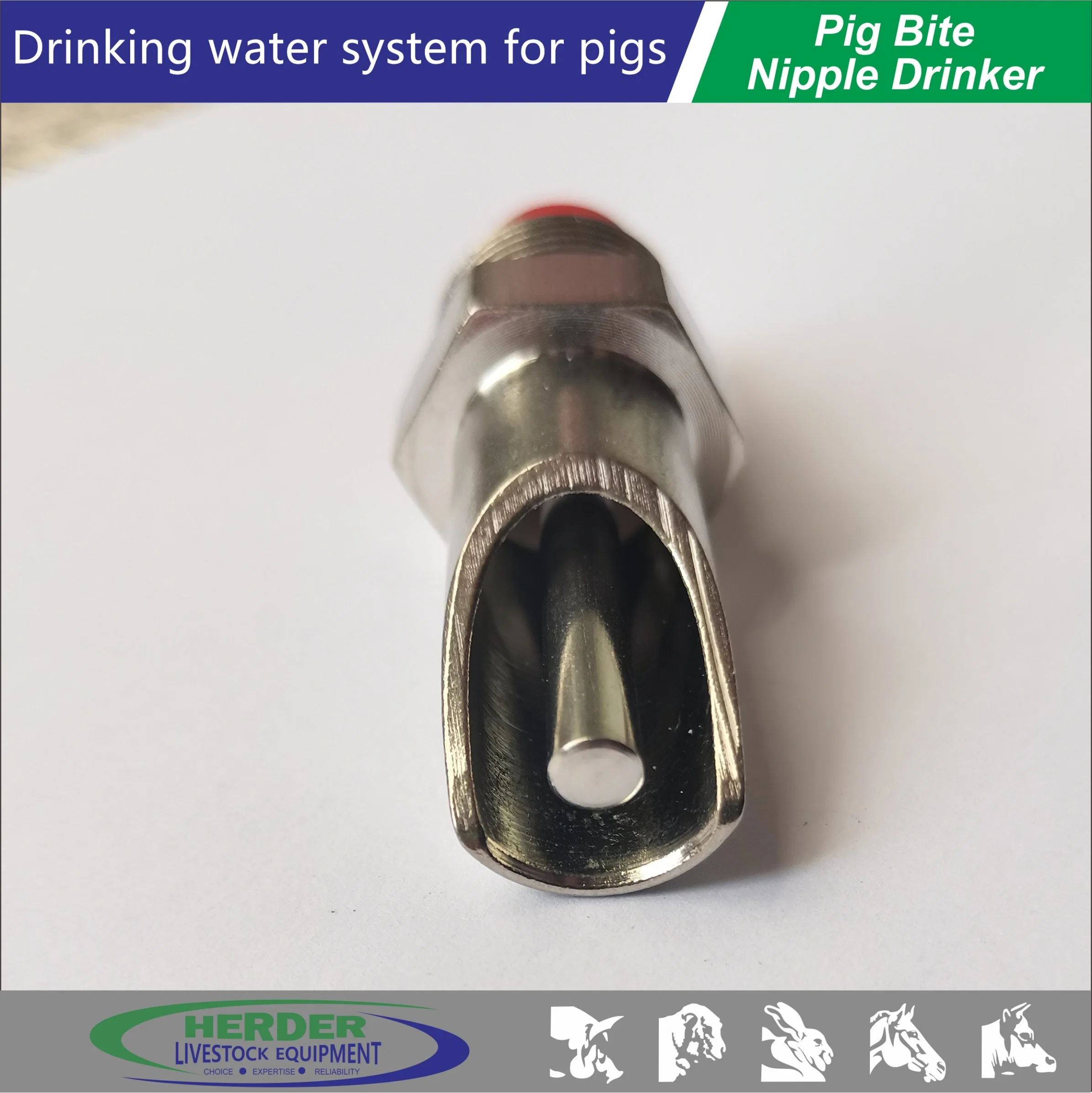 Animal Drinker Nipple Pig Drinking Piglet Bag Silver Steel Stainless Item