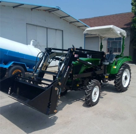 Marques célèbres Tracteur agricole avec le prix, 35HP 4*4 tracteur Compact avec chargeur et pelleteuse