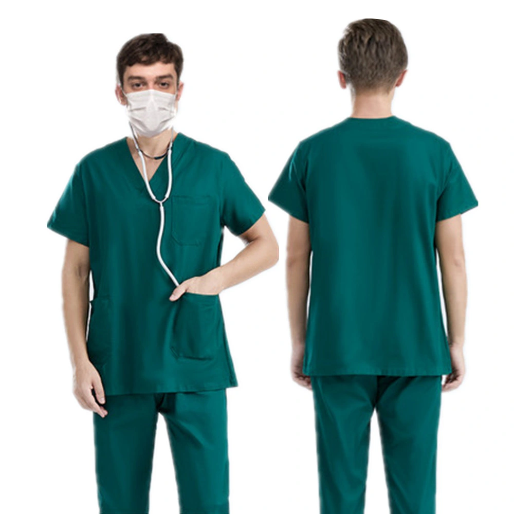 Operating Room Short Sleeve Hand Brush Doctor Nurse Short Sleeve Oral and Dental Work Clothes Scrub Suit