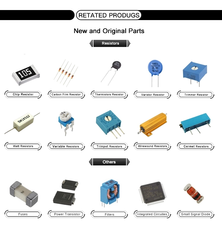 Ics, Kondensatoren, Widerstände, Steckverbinder, Transistoren, Wireless, IoT-Module, Crystal, Bom-Liste für elektronische Komponenten