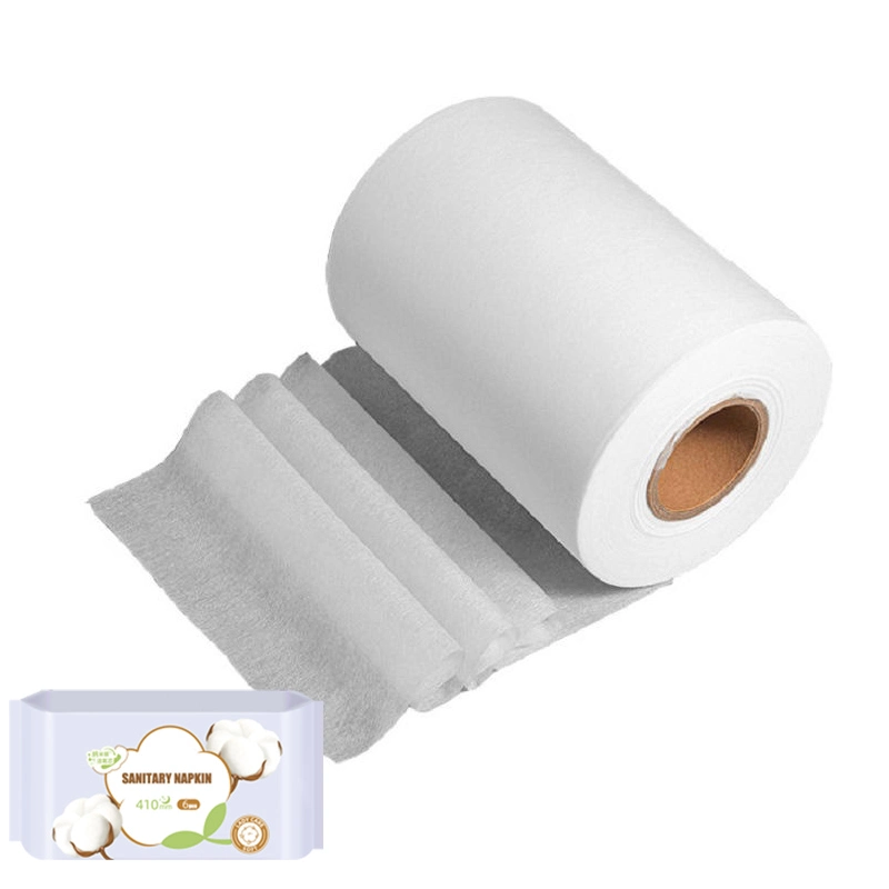 Cotton Spunlace Nonwoven Fabric for Wet Wipes Biodegradable Sanitary Pads