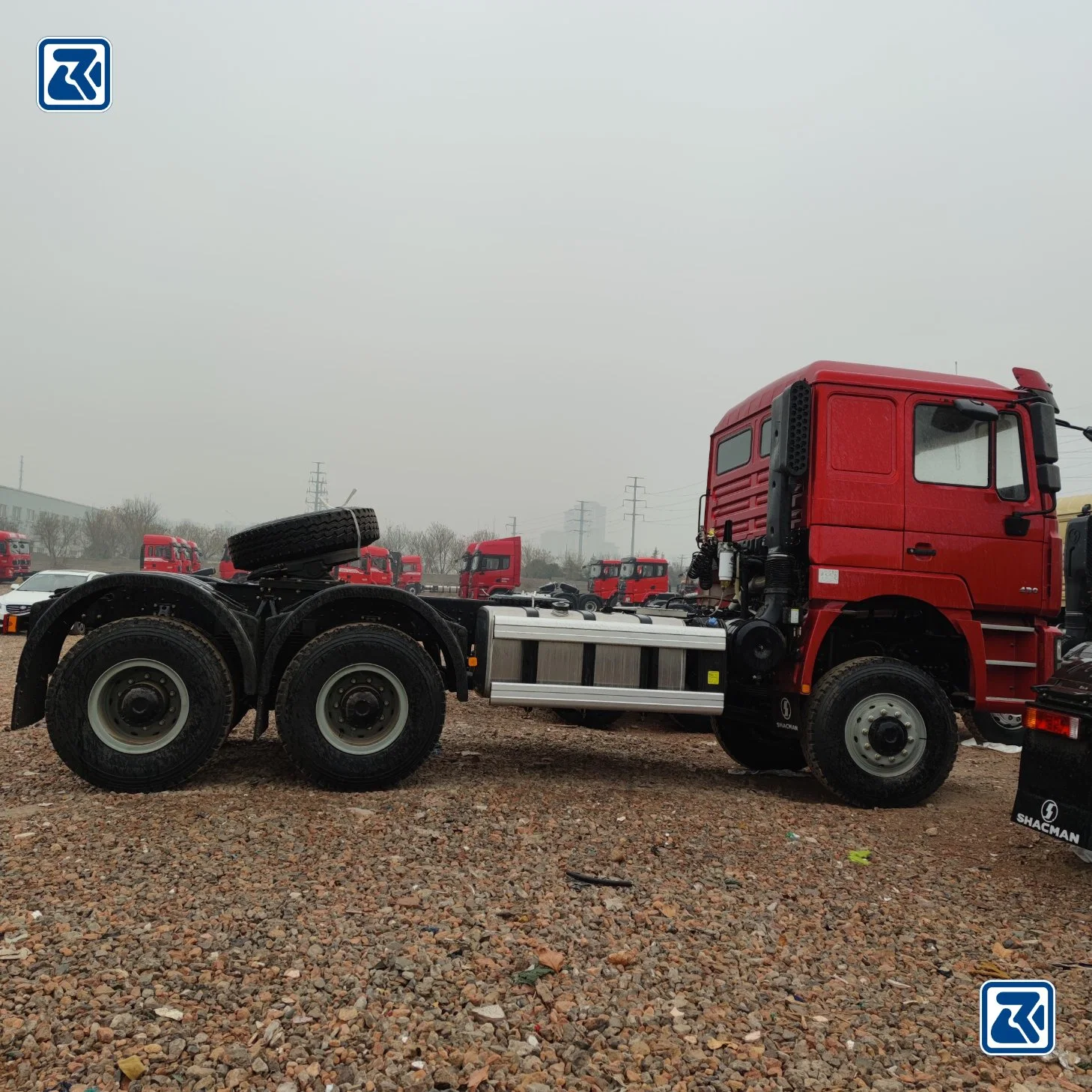 Shacman/F3000 6X4, transporte/trator-camião 375HP/12, mudança de caixa de velocidades alta/baixa/modo de venda