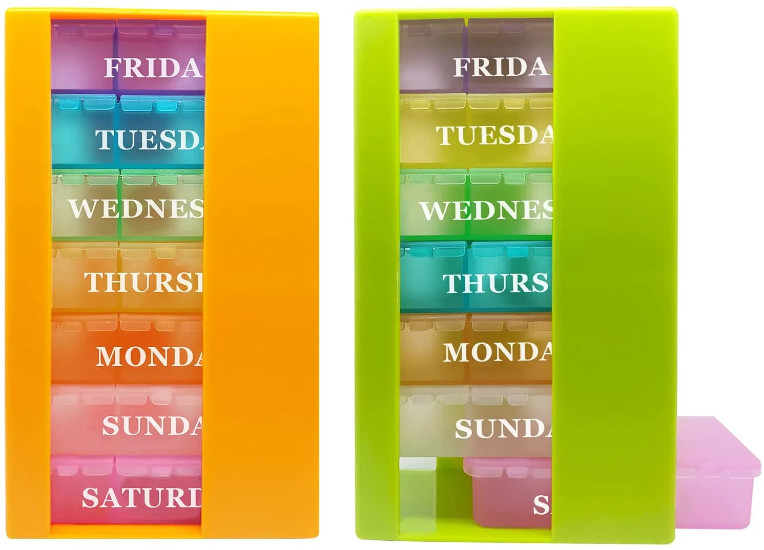 Stackable Pocket Daily 3 Times a Day Pill Organizer