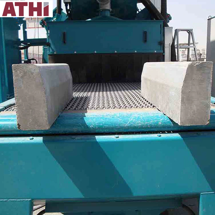 Roller Conveyor Stone Shot Blasting Machine Equipment for Rock Marble Paver Block Surface Cleaning