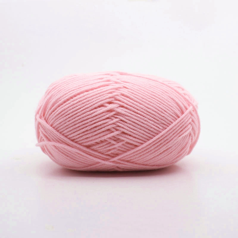Customization DIY 5ply 80% Cotton 20% Acrylic Soft Hand Knitting 50g Wool Crochet Melange Blended Fancy Knitted Milk Hand Knittting Yarn