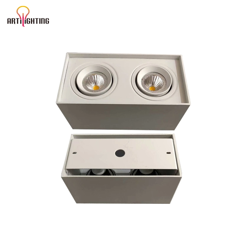 Einstellbare blendfreie Downlight 5W 7W 10W 14W 15W 24W 30W Schwarz Weiß Decken-LED-Spot-Licht mit Aufputz-Montage MR16 Glühlampe