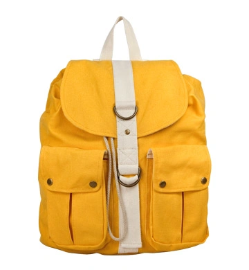 Yellow Fashion School Sport Sling Backpack