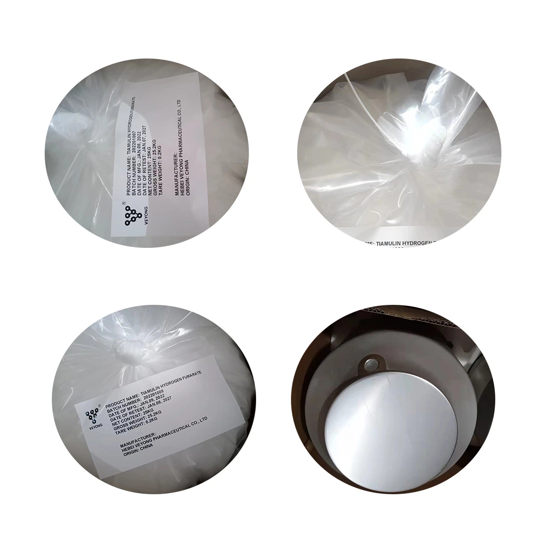 China Supplier Chemical Pharmaceutical Raw Material 25kg/Drum Tiamulin Hydrogen Fumarate Ep USP CAS 55297-96-65