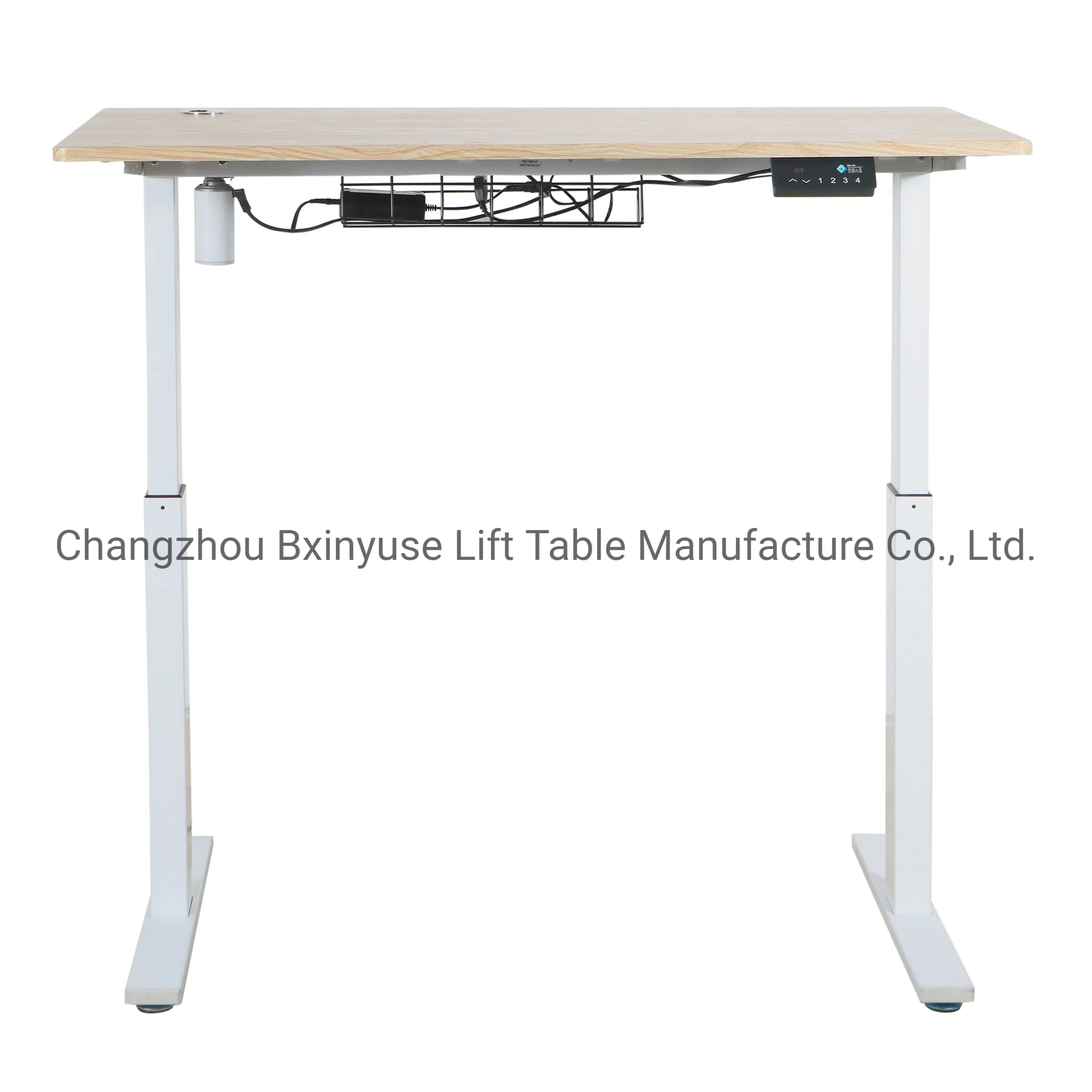 China Factory Professional signal Motor Electric Standing Desk Two Legs Lifting Table