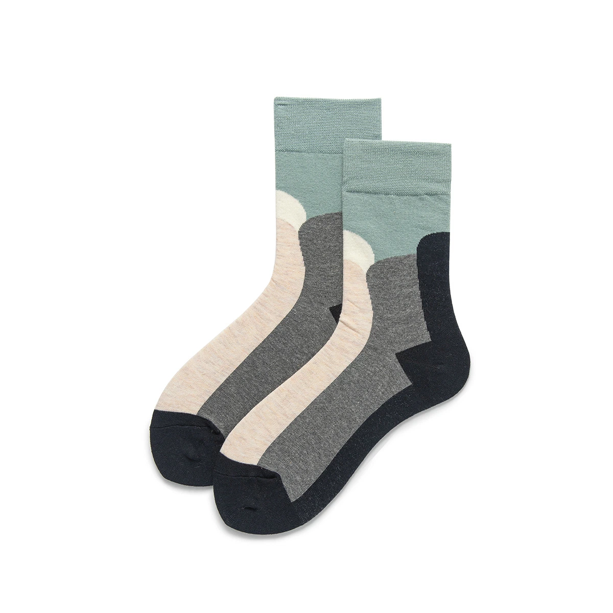 Happy Socks Fashion Style Coton Doux long de la cheville Chaussettes femmes Mesdames fashion contraste des couleurs Parti occasionnel Pattern Chaussettes de nouveauté