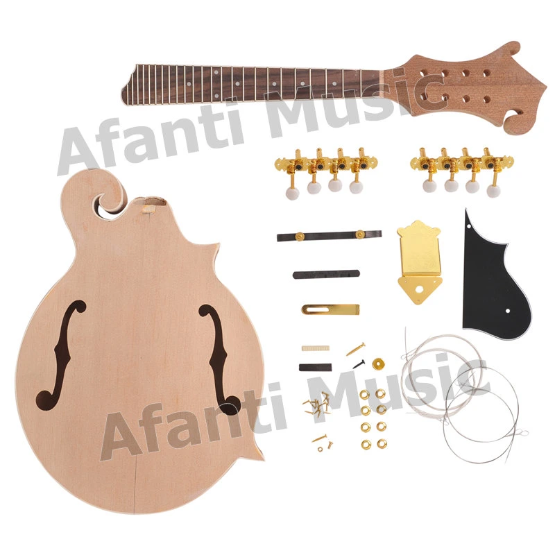 Afanti Music Plywood Spruce Top F Shape Mandolin Kit (AMB-900KS)