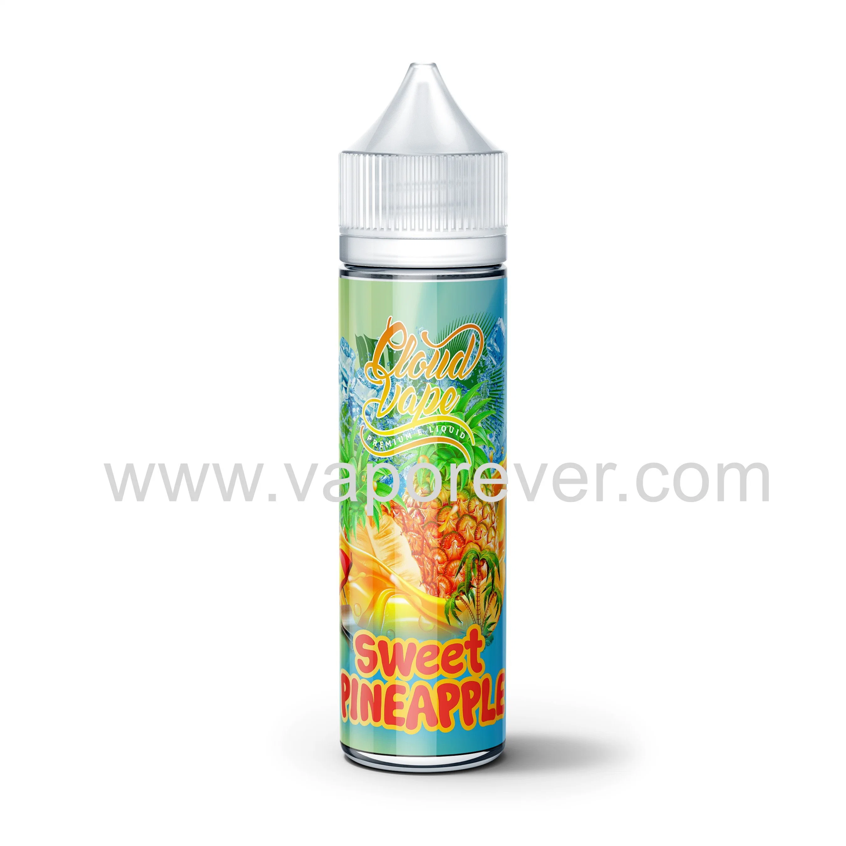 Sri Lanka Get Puff Pod Disposable Cloud Vape 60ml High Vg Sweet Pineapple Vape Juice E Liquid Juice 70V 30p 0mg/3mg