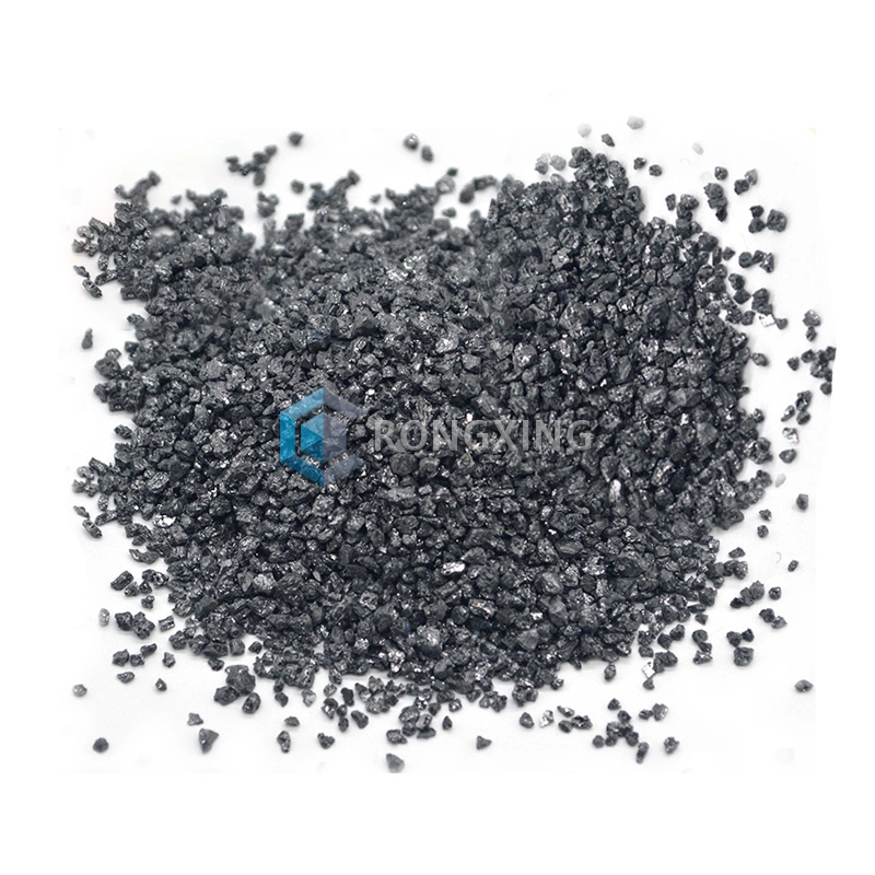 3-5mm Black Silicon Carbide Grit Powder for Metallurgy Steelmaking Refractory Material