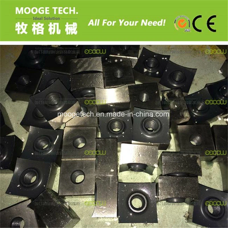 Waste plastic single shaft shredder blade