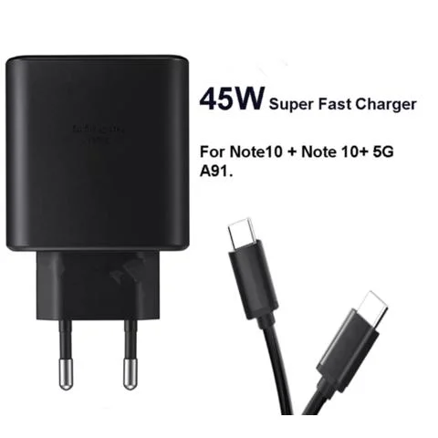 Excellent Quality 45W Pd Charger Super Fast Charging USB-C Quick Charge Type C Us/EU/UK Plug AC Power Adapter Charger for Samsung Note 10 S22 S20 Ep-Ta845