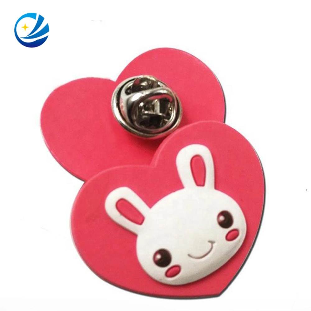 Fabricante borracha de PVC Epoxy Cartoon Custom lapel Pins Badge for Promoção
