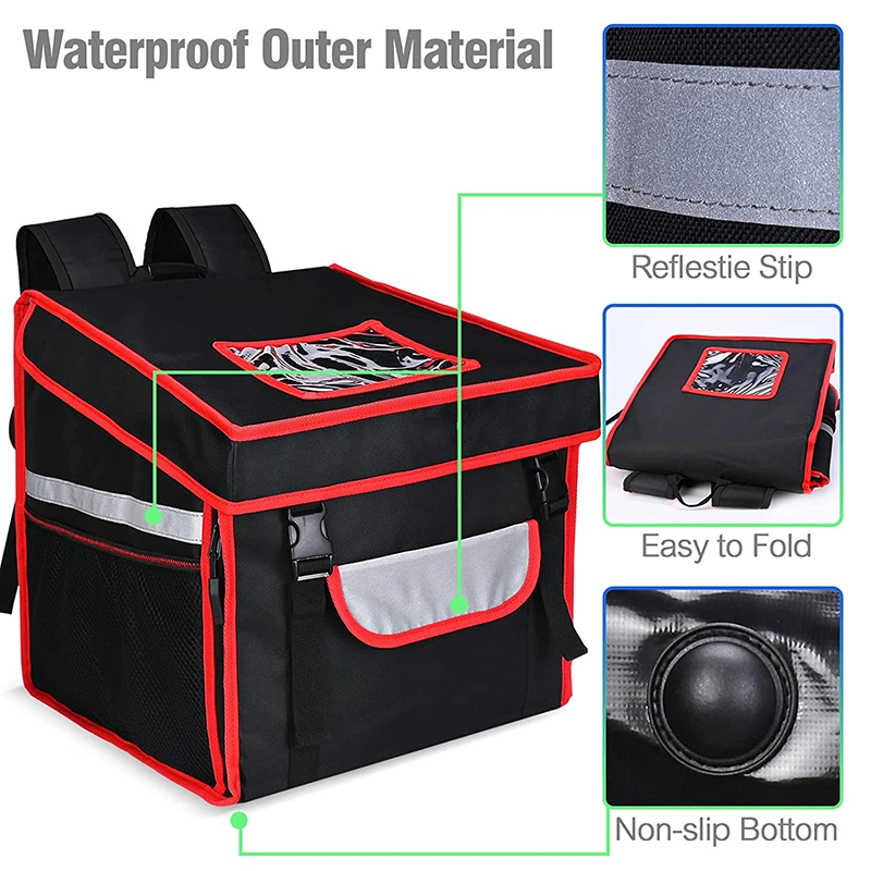 Collapsible Grocery Shopping Leak-Proof Large Camping Cooler Delivery Food Bag