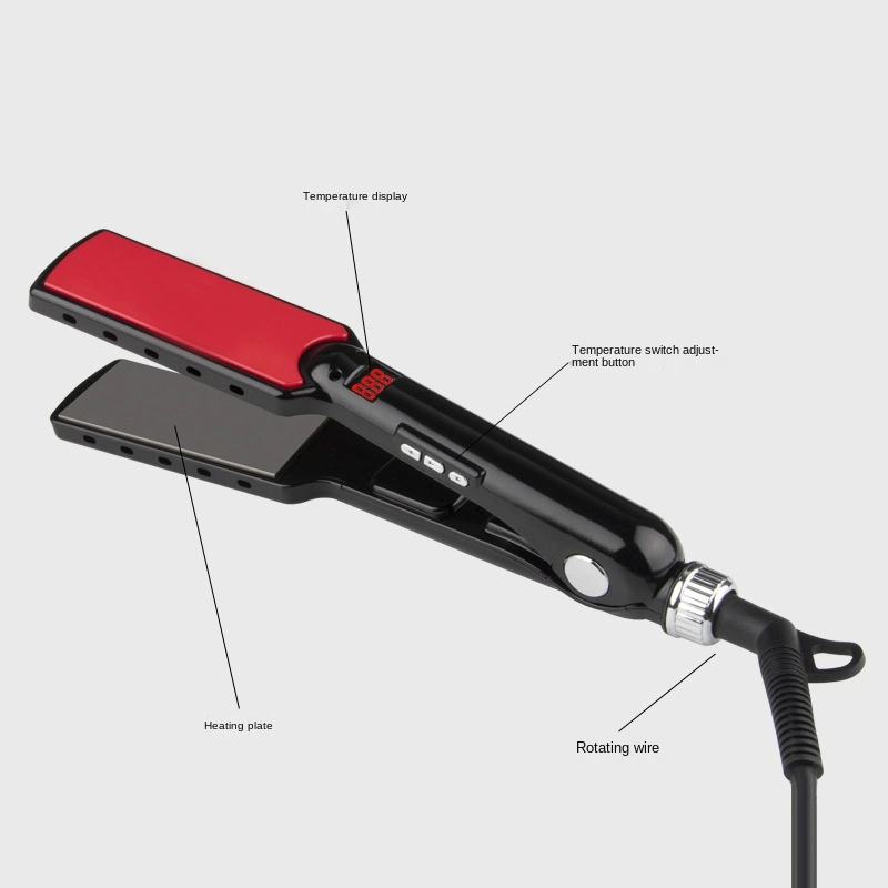 Hair Straightener Widen Panel Hair Straightening Ceramic Titanium Flat Iron