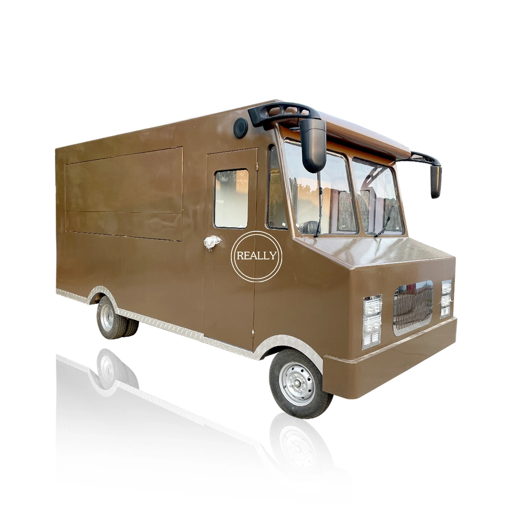 Caravane de 5 m de la restauration de remorques de camions alimentaire mobile entièrement équipée avec cuisine Panier alimentaire fabricants électrique