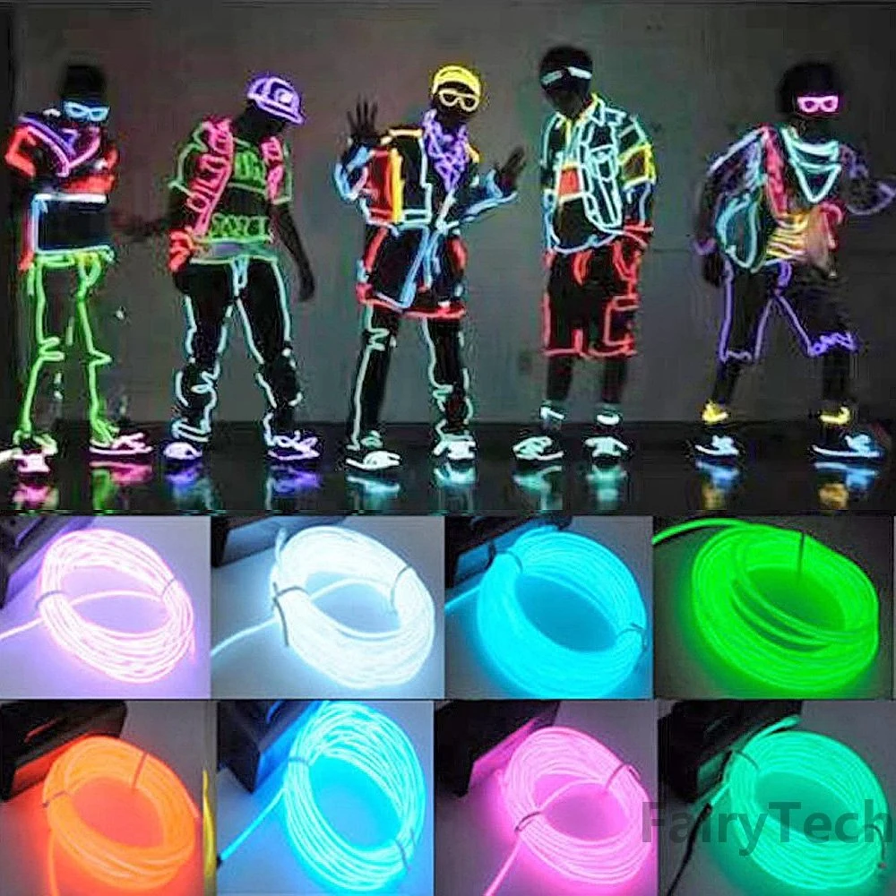 LED Neon Dance Party Atmosphere Decor Lamp Ropetube Waterproof Multicolor LED Strip