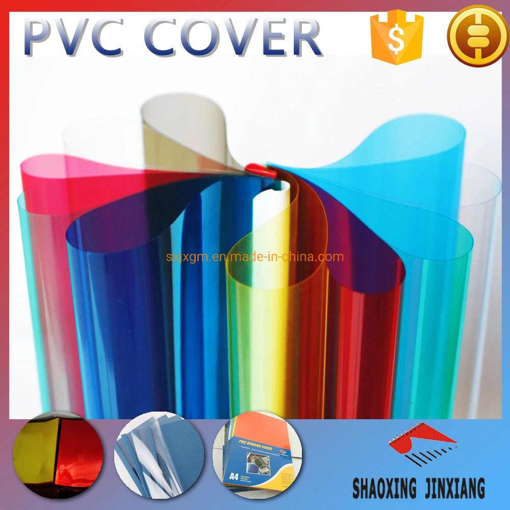 Office Supply A4 Transparent Red 110mic PVC Binding Cover