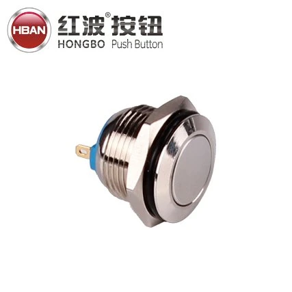 16mm Momentary Waterproof 12V Button Stainless Steel Switch Electronic 1no