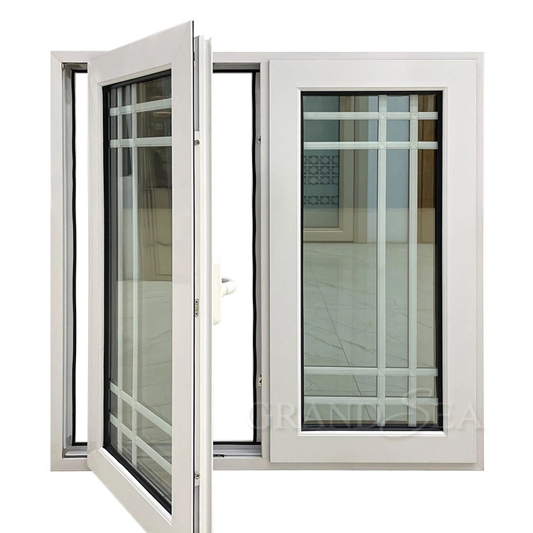 Großhandel Haus Doppelverglasung Swing Hurricane Impact Aluminium Casement Fenster Mit Bildschirm