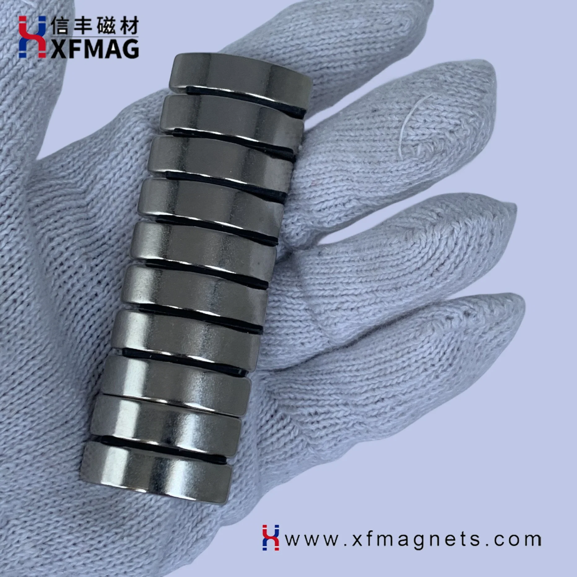 Neodymium Magnetic Permanent Strong NdFeB Rare Earth Motor Arc Nickel N48m Industrial Sintered Magnet