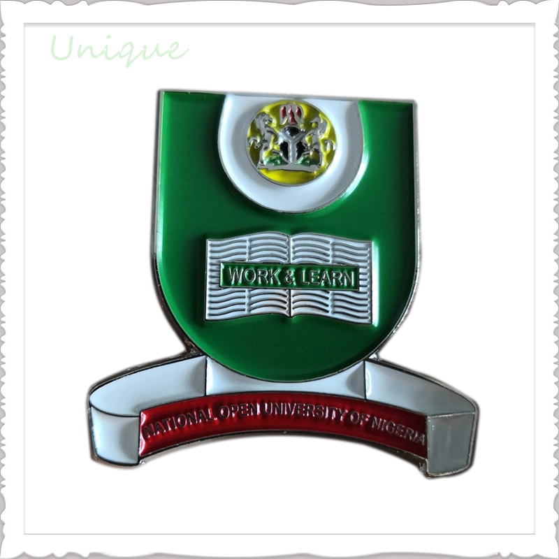 Fábrica de Pin de solapa personalizada baratos Nigeria Colegio Escuela insignia de alfiler de metal para decoración regalo de promoción uniforme