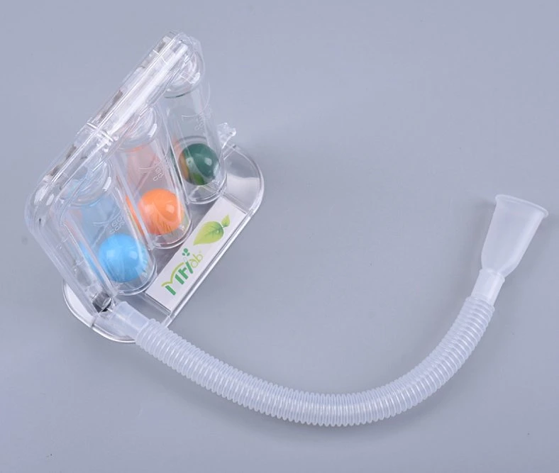 Nuevo dispositivo de respiración 3 Ball Respiratory Incentive Pulm Spirometer Exerciser Para hacer ejercicio pulmonar