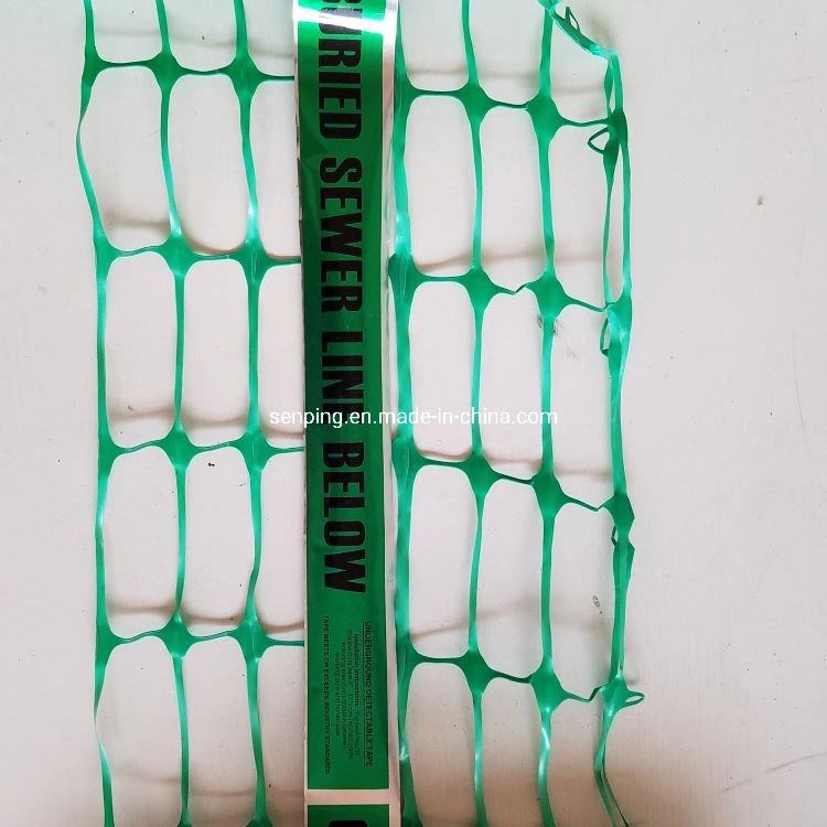 20cm*100m Plastic Safety Underground Detectable Mesh Detectable Warning Mesh Warning Mesh Application Wire Warning Mesh Fence Safety Warning Fence