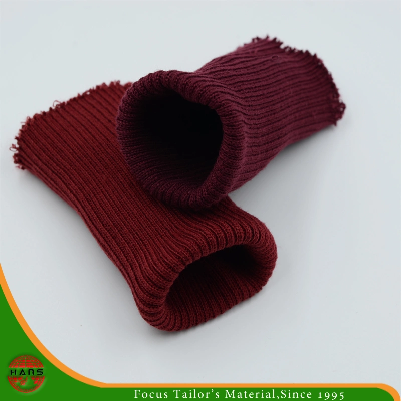 Costela de vestuário de manguito de tricotar