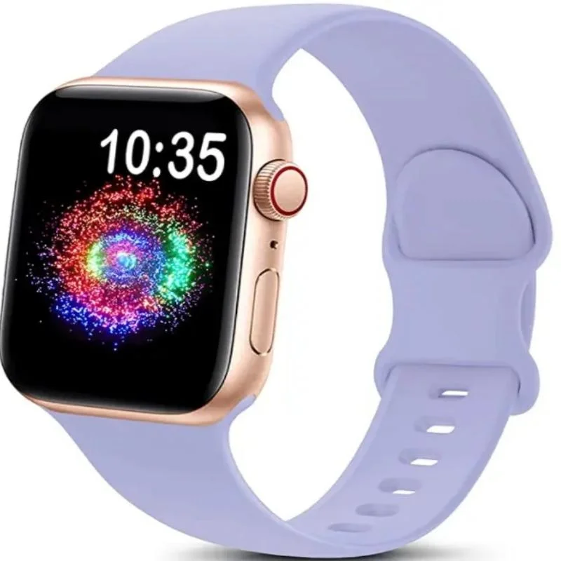 Bracelete de relógio em silicone Fashion Sport Fitness para Apple Watch