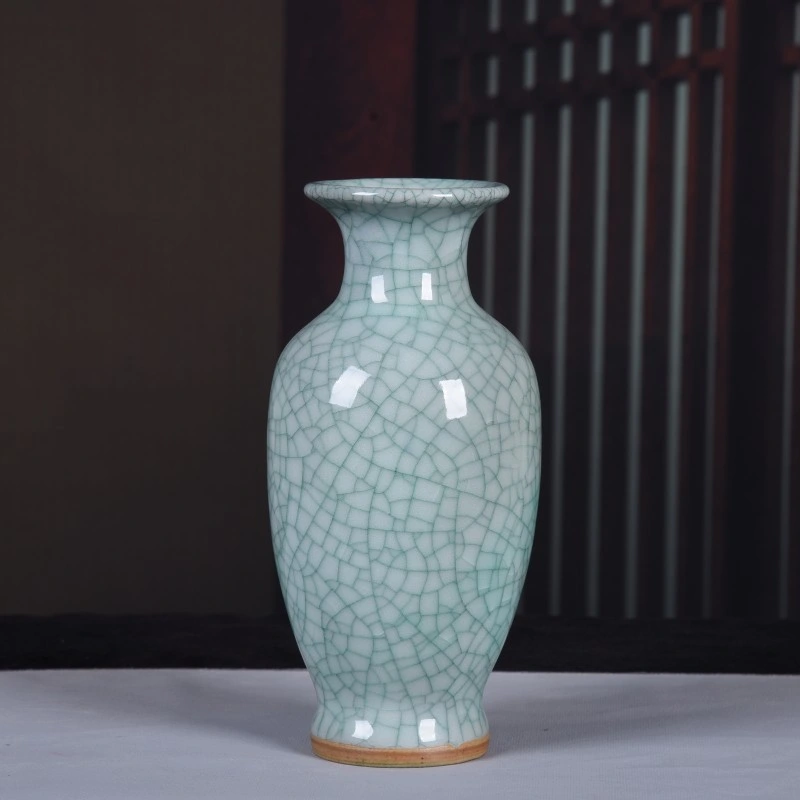 Vase en porcelaine de Jingdezhen Jun four chinois classique de gros Crack Colored Glaze vase en porcelaine