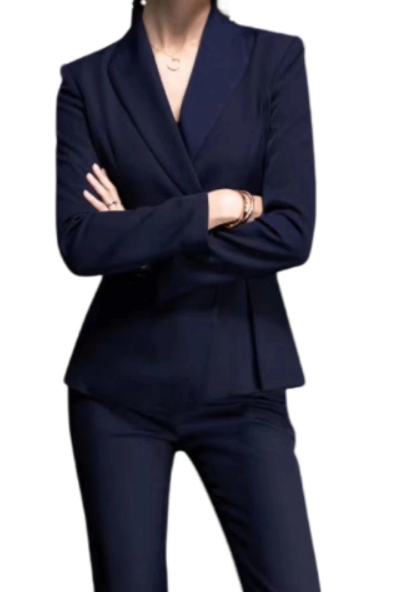 De la Mujer 2 Piezas Pantalón Traje de chaqueta y falda Non-Ironing traje profesional para el desgaste de la oficina de trabajo
