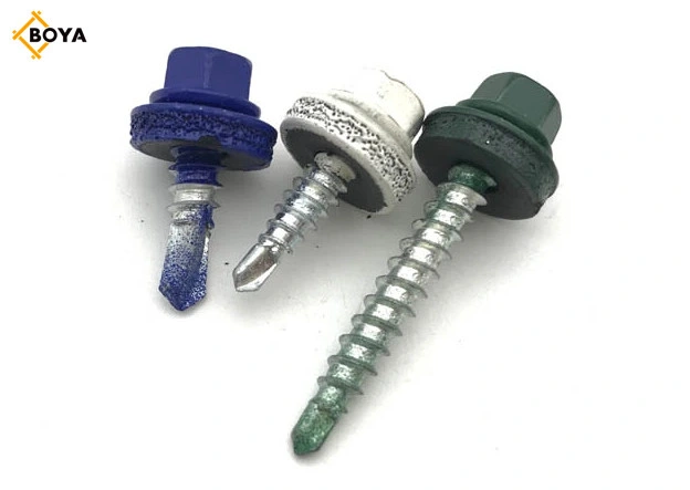 Manufactory Wholesale/Supplier Roofing Screws with Rubber Washers/Tornillos/Hexagonal Hex Head Self Drilling Roofing Screws for Building and Construction